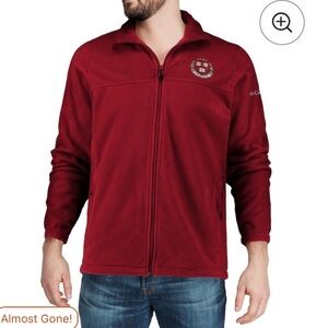 Columbia Harvard Crimson Flanker Full-Zip Fleece Jacket Crimson C1233MF unisex M